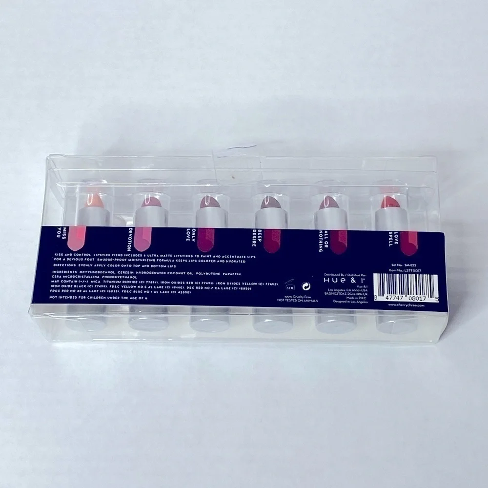 Cherry Chree Lipstick Fiend Set of 6 Vivacious Ultra Matte Lipsticks